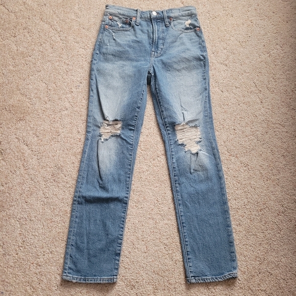 Madewell The Perfect Vintage Jean Distressed Light Wash - Picture 2 of 7